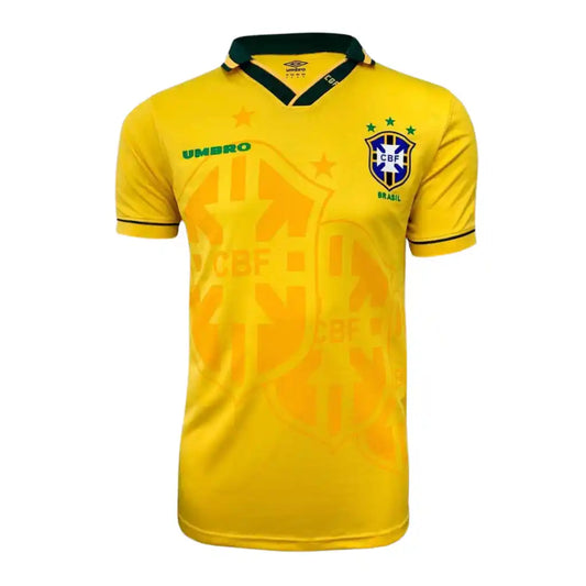 Camisa Retrô Home do Brasil 1994 Torcedor Umbro Masculina - Amarela