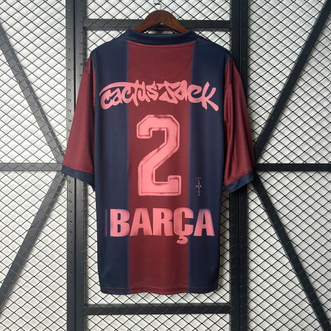 Camisa Retro do Barcelona Edição Travis Scott 2000/01 Torcedor Nike Unissex