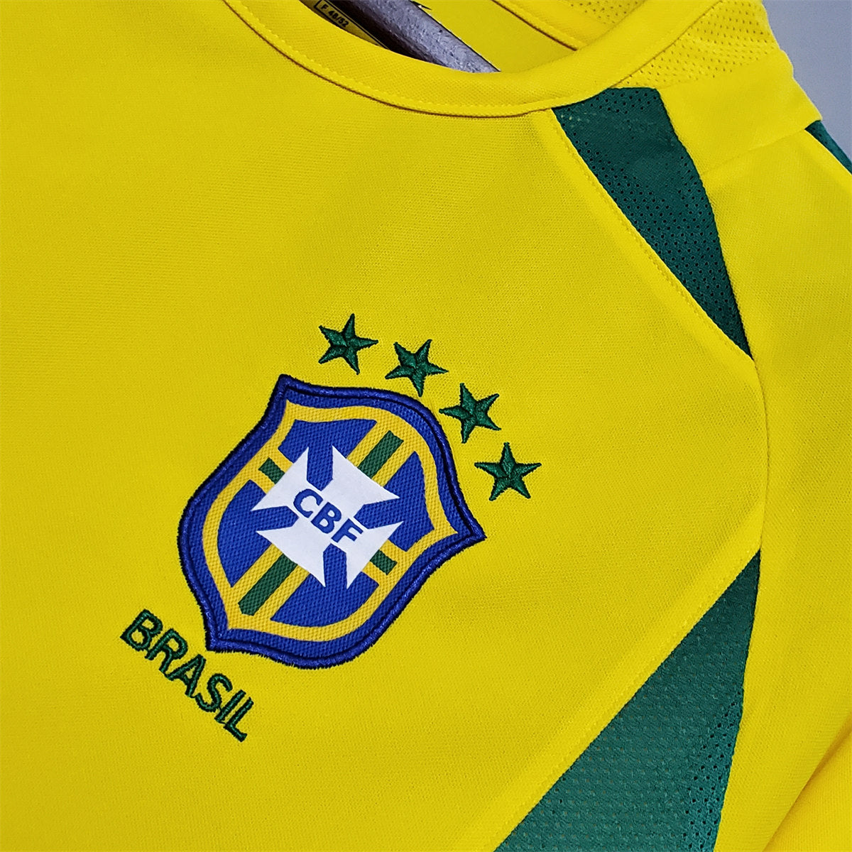 Camisa Retrô Home do Brasil 2002 Torcedor Nike Masculina - Amarela