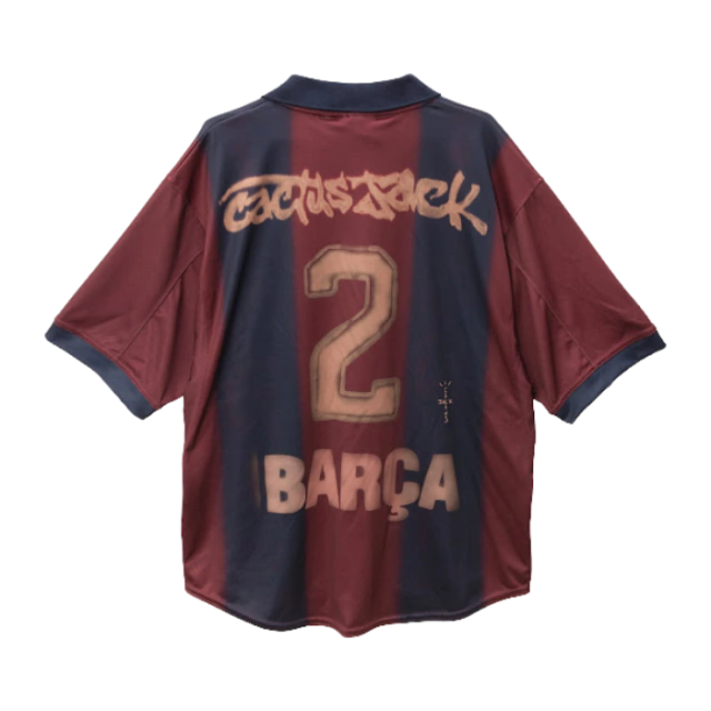 Camisa Retro do Barcelona Edição Travis Scott 2000/01 Torcedor Nike Unissex