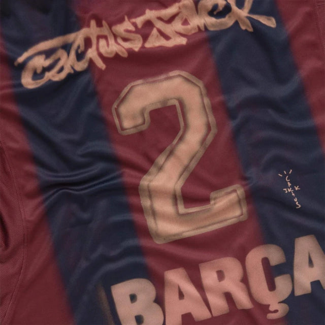 Camisa Retro do Barcelona Edição Travis Scott 2000/01 Torcedor Nike Unissex