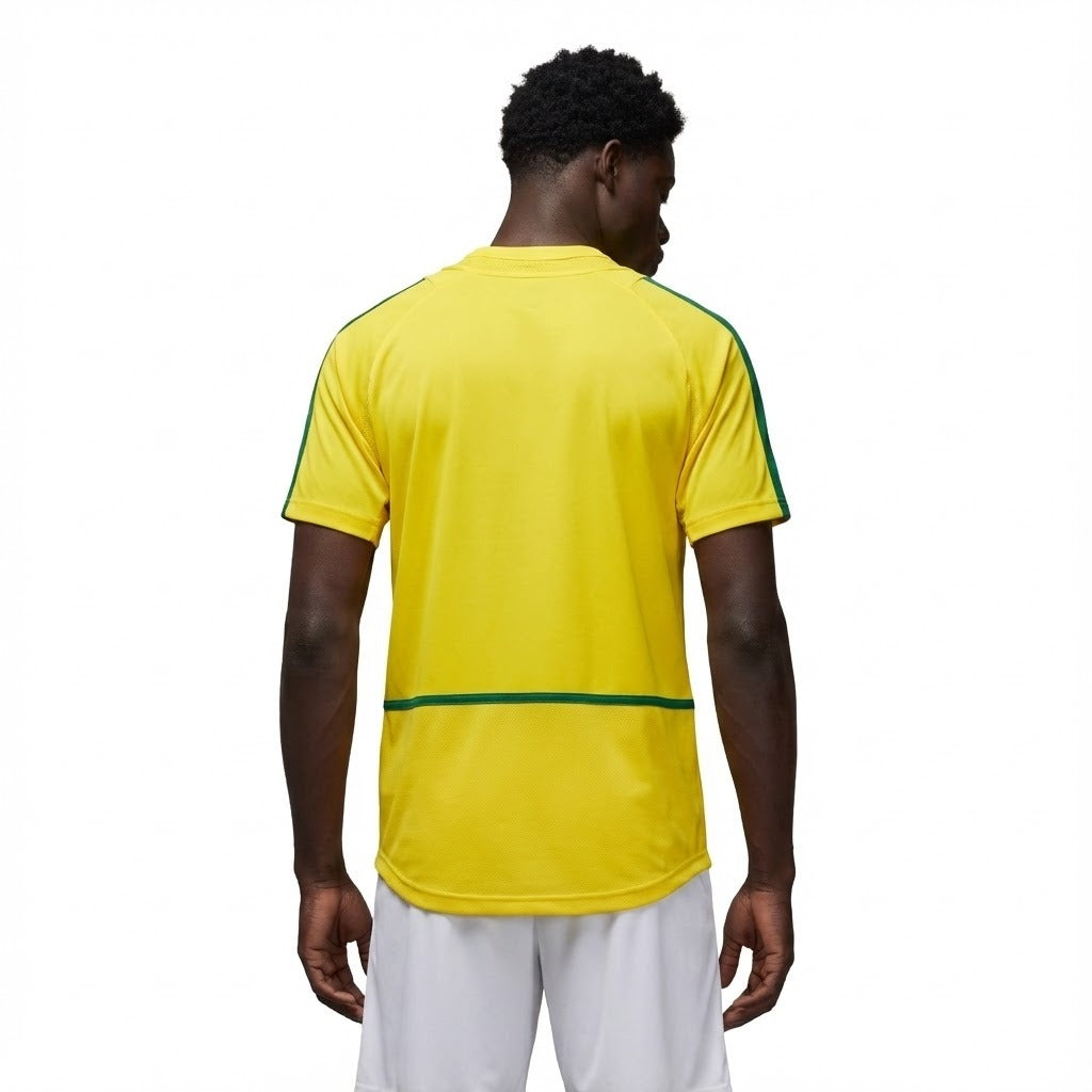 Camisa Retrô Home do Brasil 2002 Torcedor Nike Masculina - Amarela