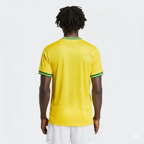 Camisa Retrô Home do Brasil 1991/92 Torcedor Umbro Masculina - Amarela