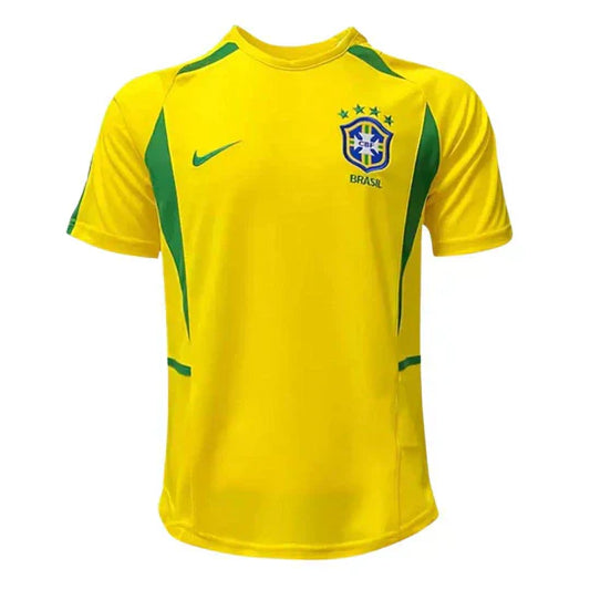 Camisa Retrô Home do Brasil 2002 Torcedor Nike Masculina - Amarela